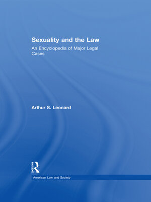 cover image of Sexuality and the Law